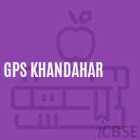 Gps Khandahar Primary School Logo