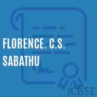 Florence. C.S. Sabathu Senior Secondary School Logo