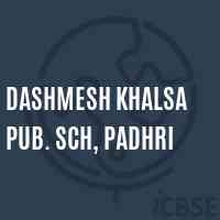 Dashmesh Khalsa Pub. Sch, Padhri Primary School Logo