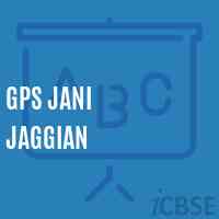 Gps Jani Jaggian Primary School Logo