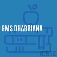 Gms Dhabriana Middle School Logo