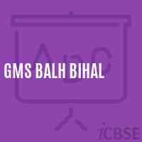 Gms Balh Bihal Middle School Logo