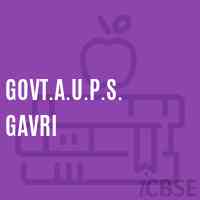 Govt.A.U.P.S. Gavri Middle School Logo