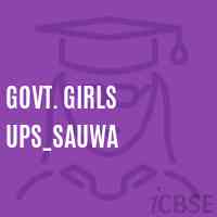 Govt. Girls Ups_Sauwa Middle School Logo
