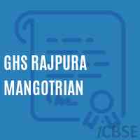 Ghs Rajpura Mangotrian Secondary School Logo