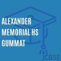 Alexander Memorial Hs Gummat Secondary School Logo