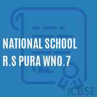 National School R.S Pura Wno.7 Logo