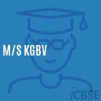 M/s Kgbv Middle School Logo