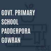 Govt. Primary School Padderpora Gowran Logo
