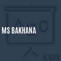 Ms Bakhana Middle School Logo