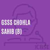 Gsss Chohla Sahib (B) High School Logo