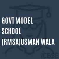 Govt Model School (Rmsa)Usman Wala Logo