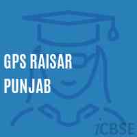 Gps Raisar Punjab Primary School Logo