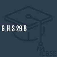 G.H.S 29 B Secondary School Logo