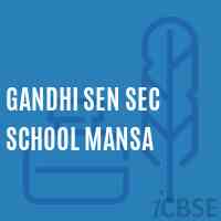 Gandhi Sen Sec School Mansa Logo