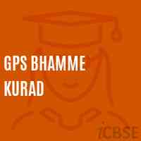 Gps Bhamme Kurad Primary School Logo