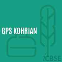 Gps Kohrian Primary School Logo