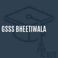 Gsss Bheetiwala High School Logo