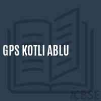 Gps Kotli Ablu Primary School Logo