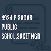 4924 P.Sagar Public Schol,Saket Ngr Senior Secondary School Logo