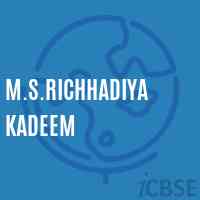 M.S.Richhadiya Kadeem Middle School Logo