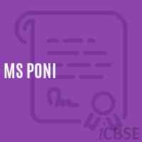 Ms Poni Middle School Logo