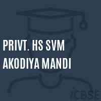 Privt. Hs Svm Akodiya Mandi Secondary School Logo