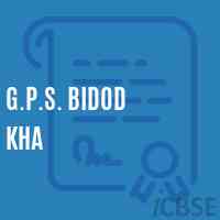G.P.S. Bidod Kha Primary School Logo
