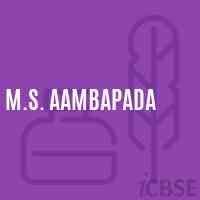 M.S. Aambapada Middle School Logo