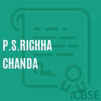 P.S.Richha Chanda Primary School Logo