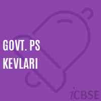 Govt. Ps Kevlari Primary School Logo