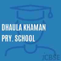 Dhaula Khaman Pry. School Logo