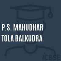 P.S. Mahudhar Tola Balkudra Primary School Logo
