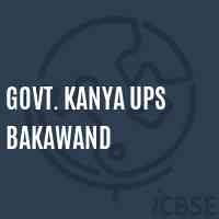 Govt. Kanya Ups Bakawand Middle School Logo