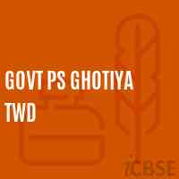 Govt Ps Ghotiya Twd Primary School Logo