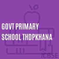 Govt Primary School Thdpkhana Logo