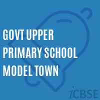 Govt Upper Primary School Model Town Logo
