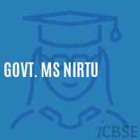 Govt. Ms Nirtu Secondary School Logo
