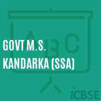Govt M.S. Kandarka (Ssa) Middle School Logo