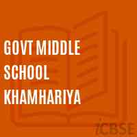 Govt Middle School Khamhariya Logo