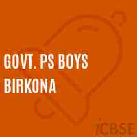 Govt. Ps Boys Birkona Primary School Logo
