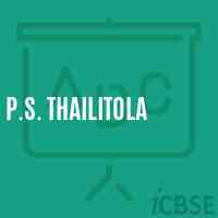 P.S. Thailitola Primary School Logo