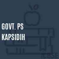Govt. Ps Kapsidih Primary School Logo