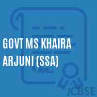 Govt Ms Khaira Arjuni (Ssa) Middle School Logo