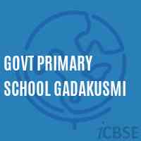 Govt Primary School Gadakusmi Logo