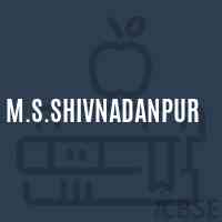 M.S.Shivnadanpur Middle School Logo
