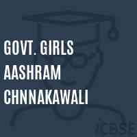 Govt. Girls Aashram Chnnakawali Middle School Logo