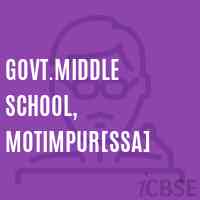 Govt.Middle School, Motimpur[Ssa] Logo