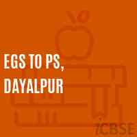 Egs To Ps, Dayalpur Primary School Logo