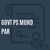 Govt Ps Mund Par Primary School Logo